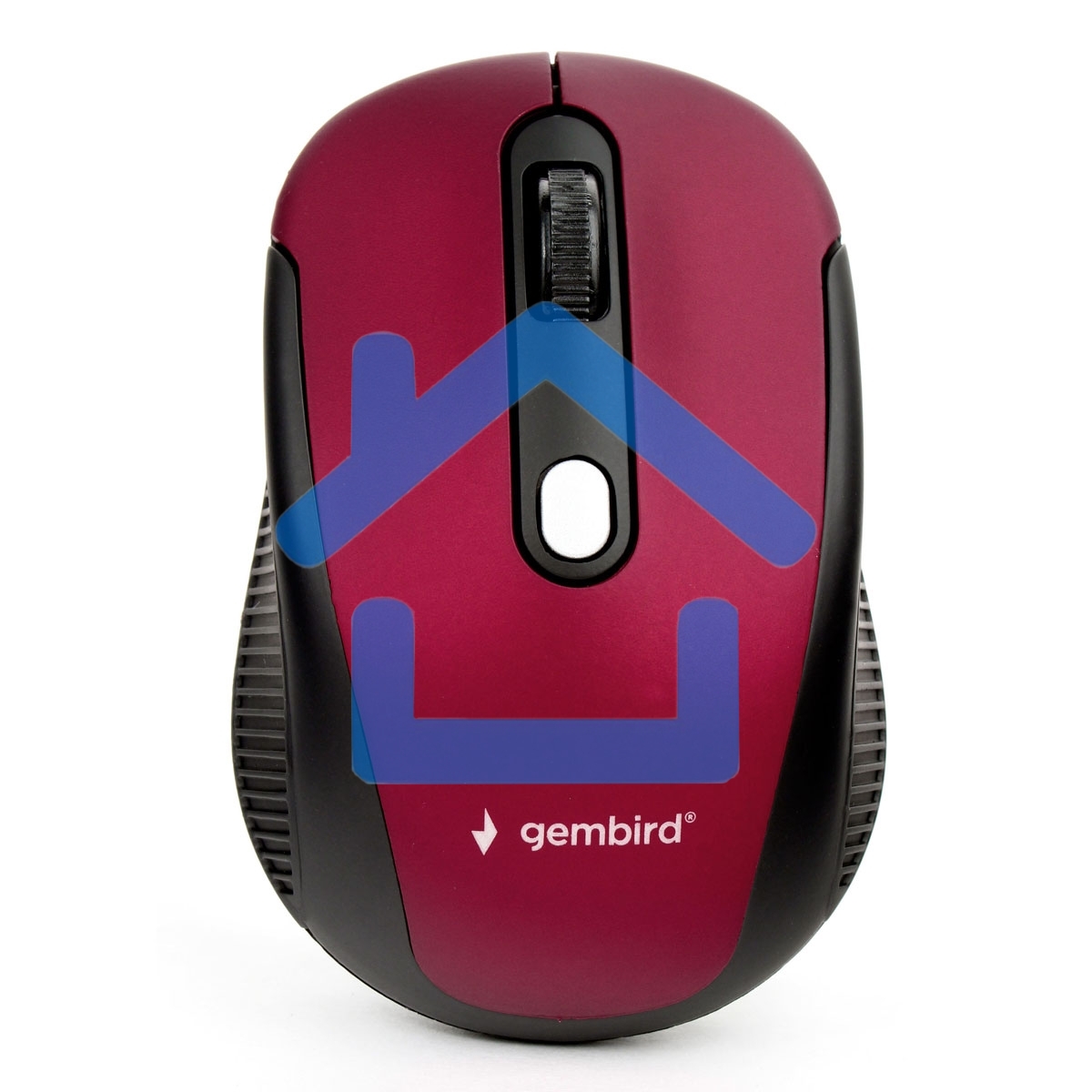 Мышь беспроводная Gembird MUSW-420-1 красный, 1600 dpi, радиоканал, USB, кнопки - 4