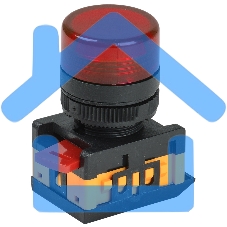 Арматура светосигнальная AL-22TE красн. цил. ИЭК BLS30-ALTE-K04