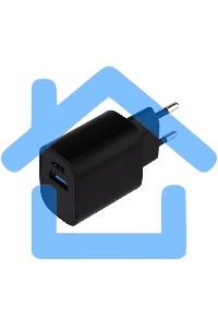 Сетевое зарядное устройство Rexant USB + Type-C, 5V, 2.4 A, черный