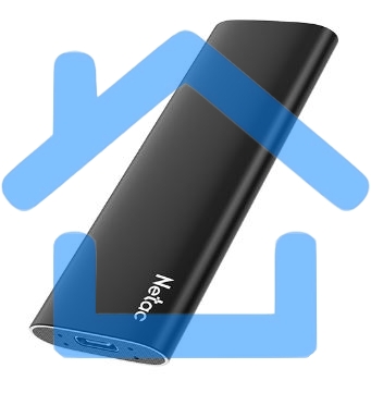 Накопитель SSD External Netac 2.0Tb Z SLIM <NT01ZSLIM-002T-32BK> (USB3.2, up to 520/480MBs, 100х29.5х9mm, Black)