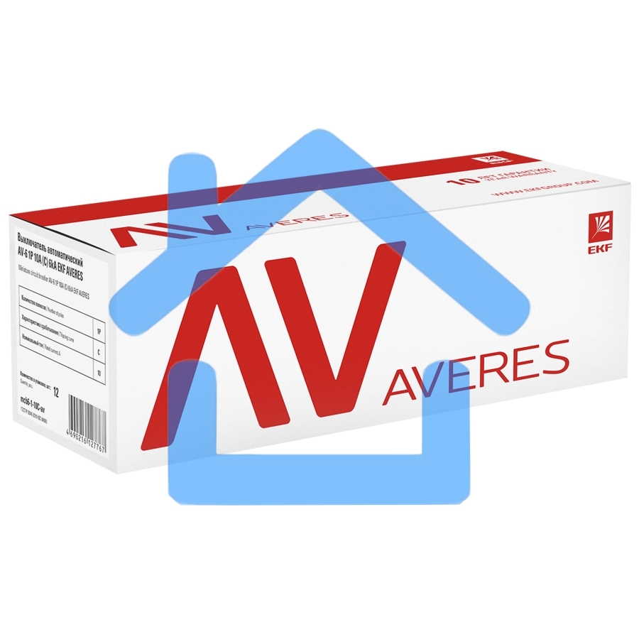 Выключатель автоматический модульный 3п C 50А 6кА AV-6 AVERES EKF mcb6-3-50C-av