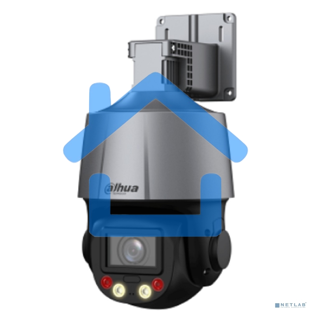 Мини-PTZ IP-видеокамера DAHUA DH-SD3C405DB-GNY-A-PV Smart Dual Light с активным сдерживанием и ИИ 4Мп, 1/2.8” CMOS, 5x моторизованный объектив 2.7~13,5мм (5x), видеоаналитика, ИК до 50, LED до 30м