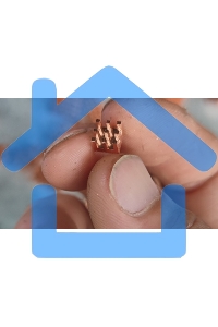 Медный радиатор 7х7х4 мм с термоскотчем 3M 9448A