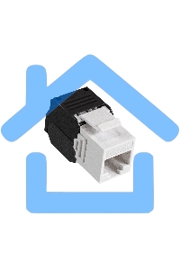 Модуль-вставка Keystone Jack RJ-45 ExeGate KJ-8P8C-U-C5e-180-TL (Кат.5e, неэкранированная, 180 градусов, IDC Toolless (без инструмента))