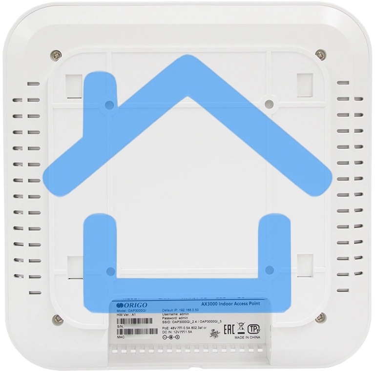 Точка доступа Origo OAP3000GI AX3000 100/1000/2500BASE-T белый