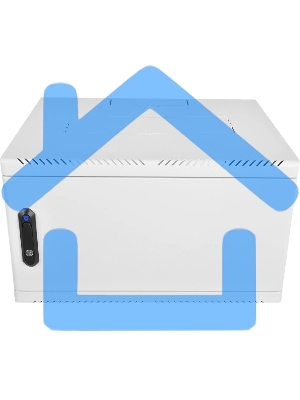 Шкаф коммутационный ЦМО (ШРН-6.650.1-9005) настенный 6U 600x650мм пер.дв.металл 200кг черный 470мм 180град.