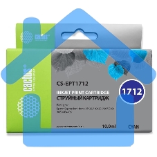 Картридж струйный Cactus CS-EPT1712 17XL голубой (10 мл) для Epson Expression Home XP-33/103/203/207/303/306/403/406