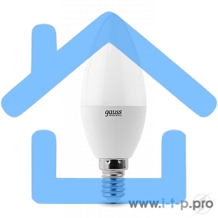 Лампа светодиодная LED 8Вт E14 220В 2700К Elementary свеча 33118 Gauss