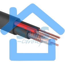 Кабель КВК-П-2 +2x0,50 мм² (Cu/CCA) (96) черный (бухта 200 м) PROconnect