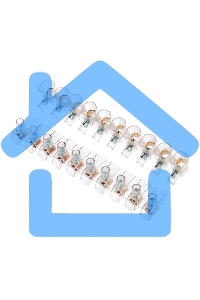 Концевой зажим винтовой изолированный КЗВИ 10 мм (10х1) (10 шт./уп.) Rexant