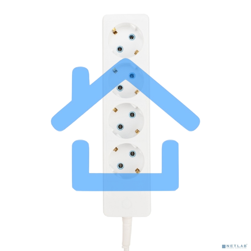 Удлинитель PROconnect 4 гнезда, 3 м, 3х0.75 мм², с/з, белый