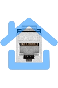 Модуль-вставка Keystone Jack RJ-45 ExeGate KJ-8P8C-U-C5e-180-TL (Кат.5e, неэкранированная, 180 градусов, IDC Toolless (без инструмента))