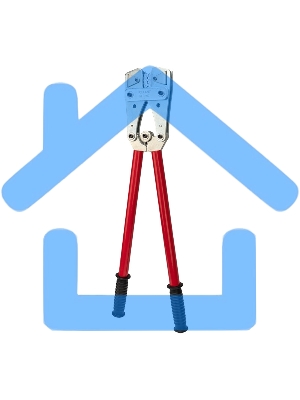 Кримпер Rexant HT-2517 для обжима силовых наконечников и гильз 16, 25, 35, 50, 70, 95, 120 мм²