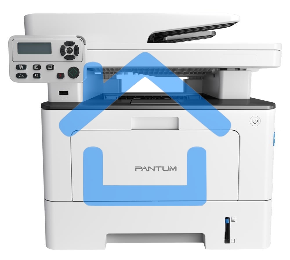 МФУ лазерное Pantum BM5100ADW, A4, ч/б, печ. до 40 стр/мин., скан. до 24 стр/мин., 1200x1200dpi, USB, RJ-45, Wi-Fi