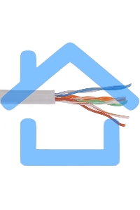 Кабель связи ITK витая пара U/UTP, кат.6, 4 пары 23AWG solid, 305м, ПВХ, серый