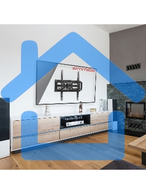 Кронштейн для ТВ ARM MEDIA COBRA-51 черный (max VESA 400x400 мм., настенный, наклонно-поворотный, max 35 кг)