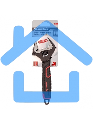 Ключ разводной Matrix, тонкие губки, фосфатированный, 2-х комп рукоятка, 200 мм, PRO