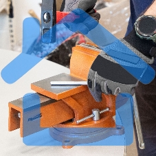 Тиски SPARTA 186275 слесарные 150мм поворотные с наковальней