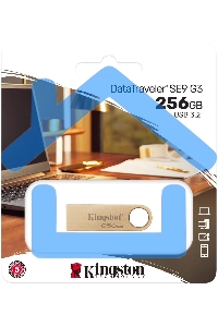 Флешка USB Kingston 256 Gb DataTraveler SE9 DTSE9G3/256 Gb USB 3.0 серебристый