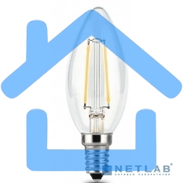 Лампа светодиодная Gauss LED Filament Свеча E14 7W 550lm 2700К 1/10/50