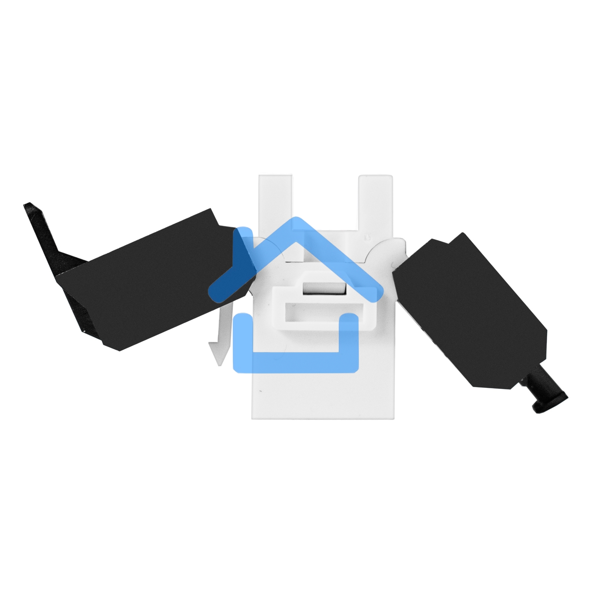 Модуль-вставка Keystone Jack RJ-45 ExeGate KJ-8P8C-U-C5e-180-TL (Кат.5e, неэкранированная, 180 градусов, IDC Toolless (без инструмента))