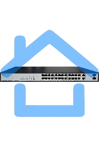 Коммутатор Origo OS2228P/370W OS2228P/370W/B1A (L2) 26x1Gbит/с 2SFP 24PoE+ 370W неуправляемый