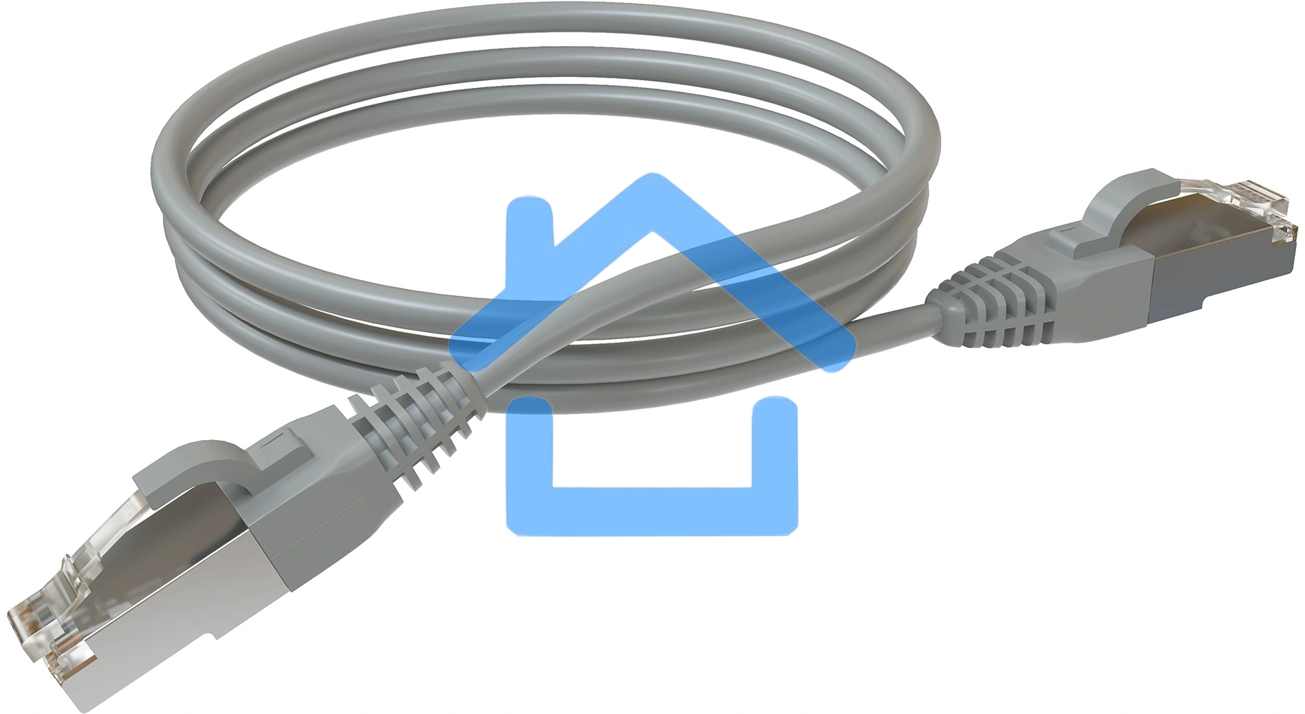 Патч-корд Sysmatrix PC 4545.5ES26.2LSZHGY F/UTP RJ-45 вил.-вилка RJ-45 кат.5E 2м серый LSZH