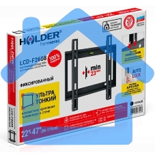 Кронштейн для телевизора Holder LCD-F2608 черный 22