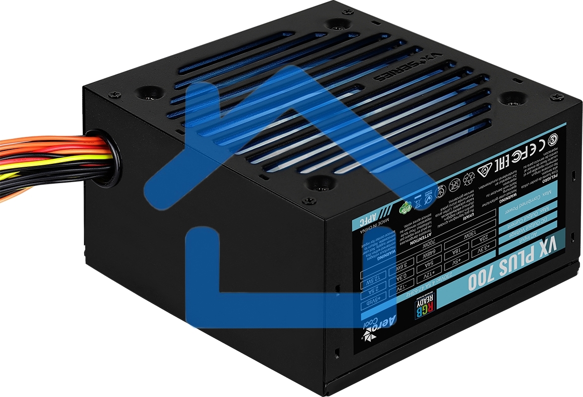 Блок питания Aerocool / Formula VX-700 PLUS RGb, 700Вт, 120мм, черный