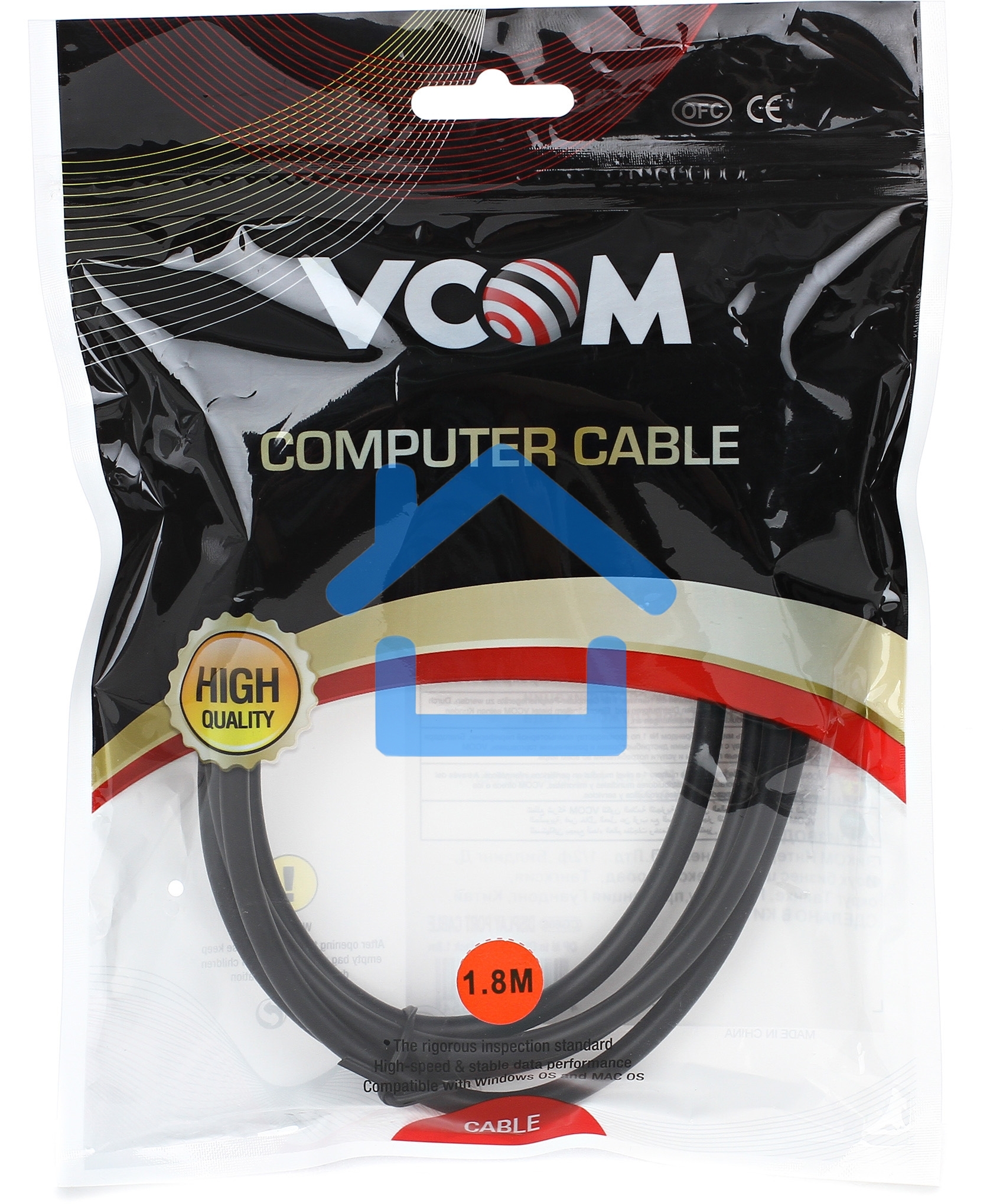 Кабель-переходник DisplayPort M --> DVI M1,8м VCOM <CG606-1.8M>
