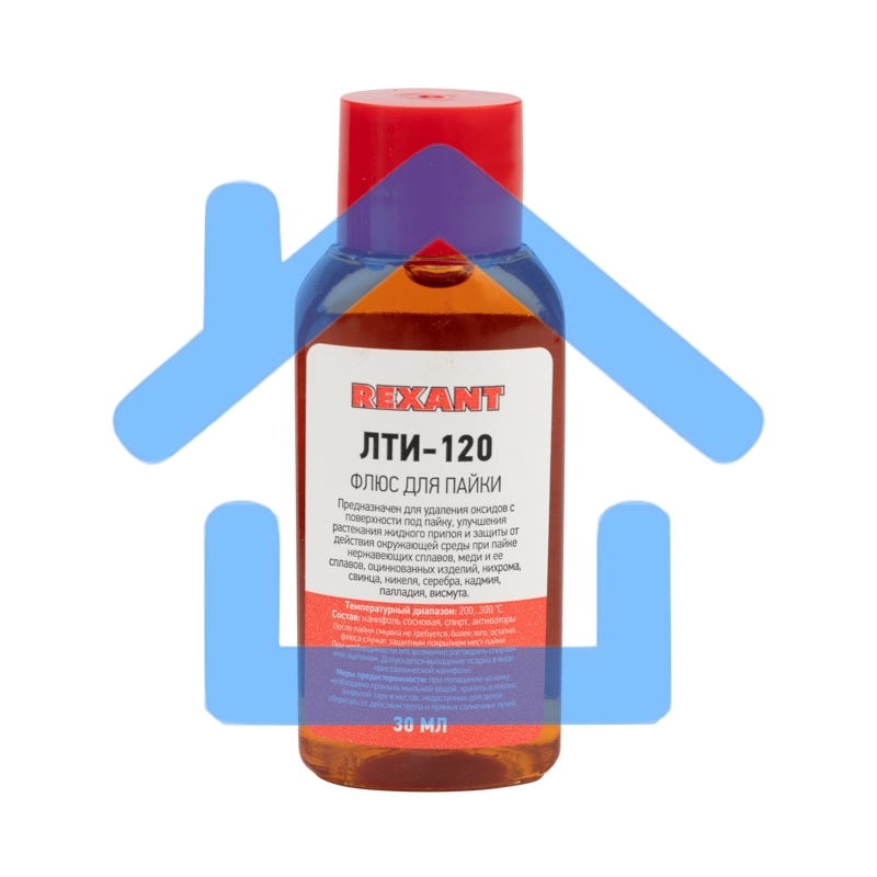 Флюс для пайки Rexant, ЛТИ-120, 30 мл, флакон