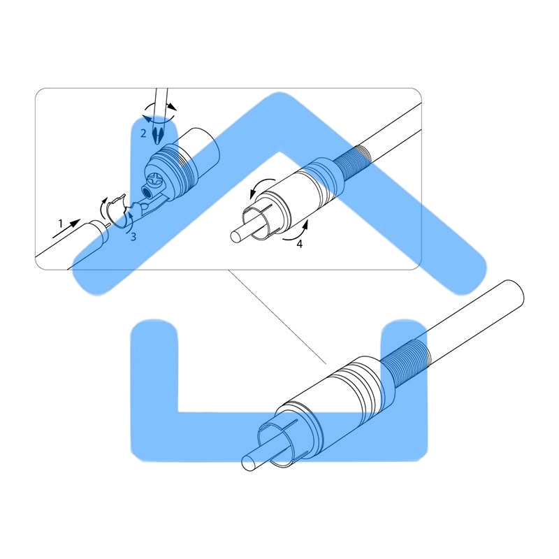 Разъем аудио, RCA под винт, металл 