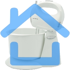 Миксер SUPRA MXS-530 с чашей. 500 Вт. Режим Турбо. 5 скоростей. Две насадки: для взбивания яиц и крема и для замеса тяжелого теста. белый