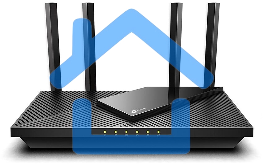 Роутер беспроводной TP-Link Archer AX55 AX3000 10/100/1000BASE-TX черный