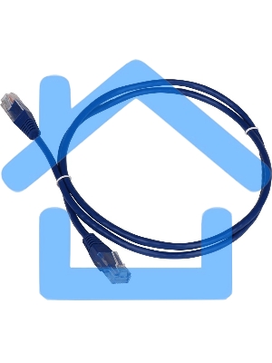 Патч-корд Lanmaster TWT UTP кат.5e, с заливными колпачками, 15.0 м, синий