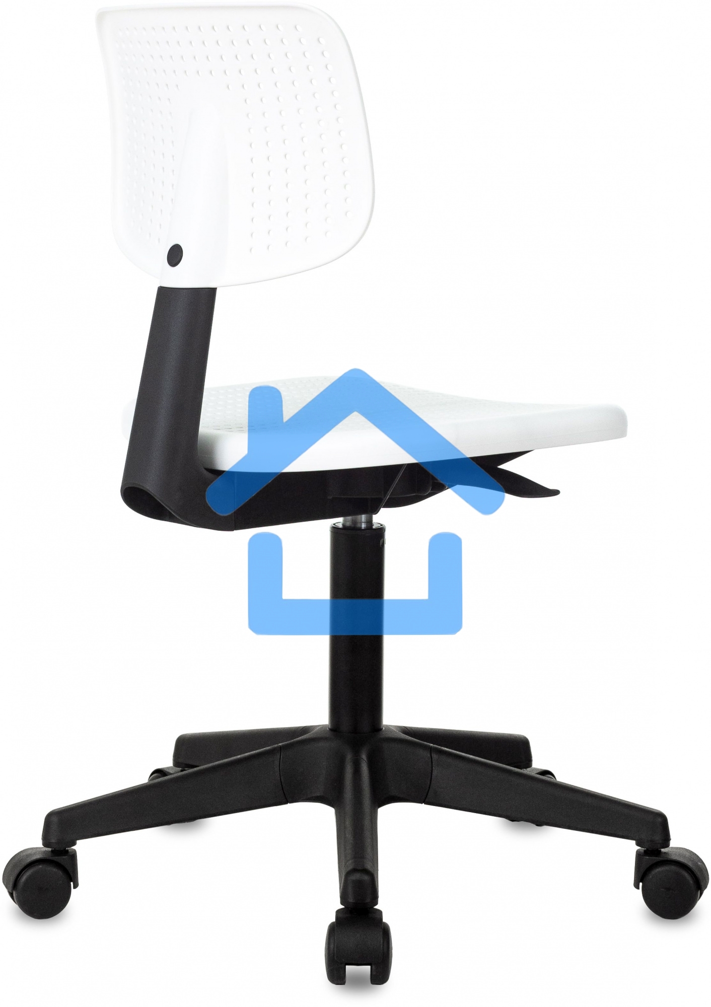 Кресло детское Бюрократ CH 200 белый пластик крестов. пластик