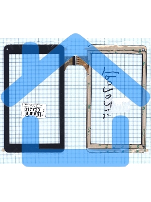 Сенсорное стекло (тачскрин) FPC-TP070215 черное