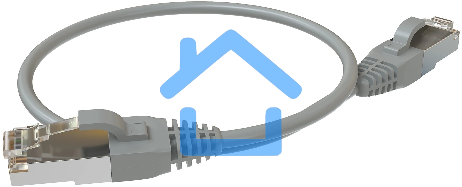 Патч-корд Sysmatrix PC 4545.5ES26.03LSZHGY F/UTP RJ-45 вил.-вилка RJ-45 кат.5E 0.5м серый LSZH