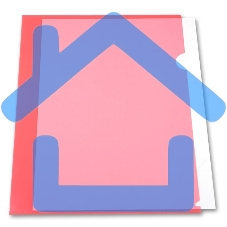 Папка-уголок Бюрократ -EE310/1RED A4, пластик, 0.15мм, красный