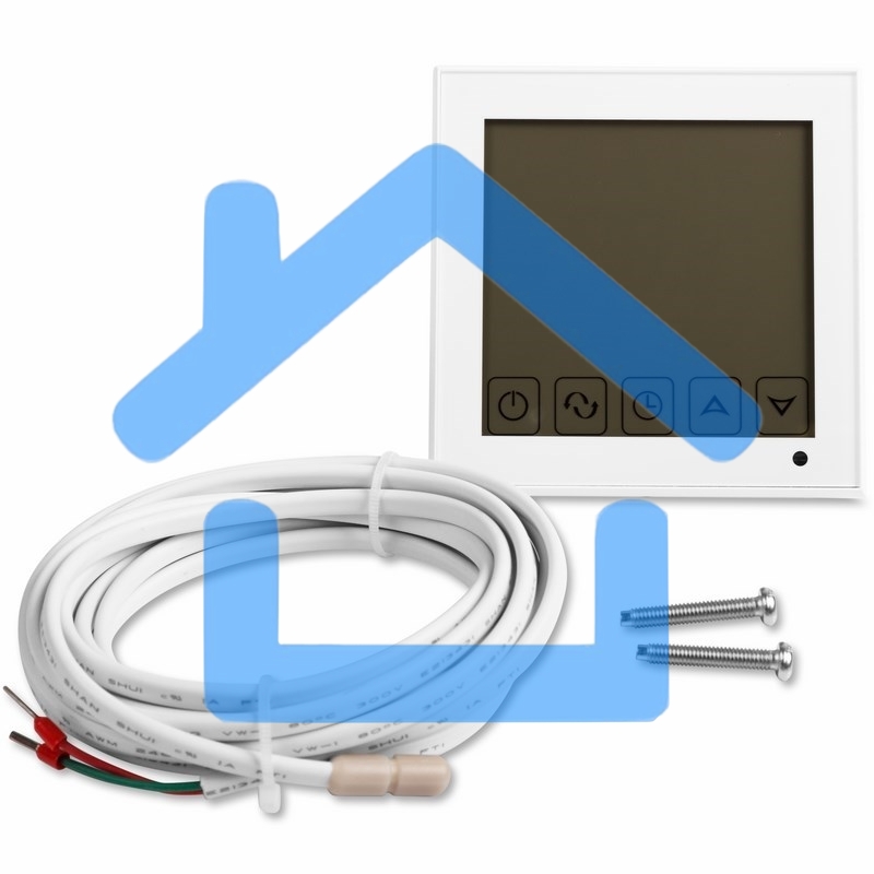 Терморегулятор сенсорный с автоматическим программированием Rexant, R200W, белый