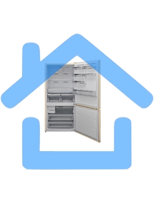 Холодильник Sharp SJ653GHXJ52R бежевый двухкамерный 400/164 л морозилка снизу, No Frost