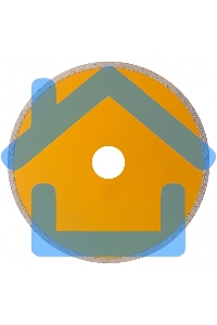 Диск алмазный отрезной ф180 х 22,2 мм, Сплошной, мокрое резание Denzel