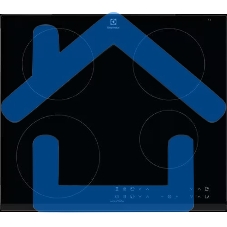 Индукционная варочная панель Electrolux CIR60430 на 4 конфорки, cтеклокерамика, мощность: 7350 Вт