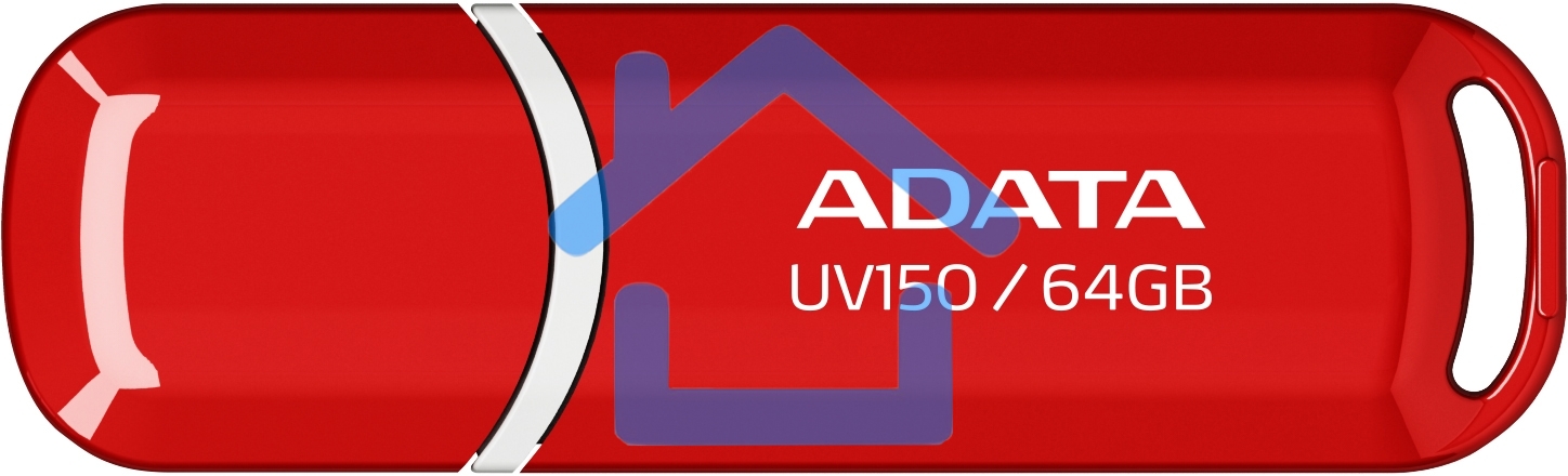 Флешка USB ADATA UV150 (AUV150-64G-RRD), 64 Gb, USB 3.0, R/W 100/30, красный