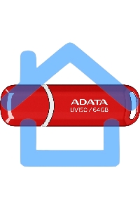 Флешка USB ADATA UV150 (AUV150-64G-RRD), 64 Gb, USB 3.0, R/W 100/30, красный