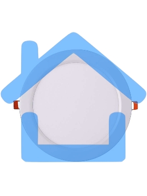 Светильник светодиодный ультратонкий встраив. PPL-R 15Вт 6500К IP40 WH d190мм круглый Jazzway 5008601A