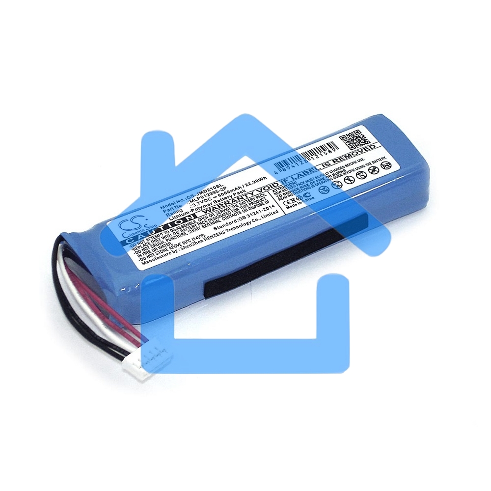 Аккумуляторная батарея CameronSino CS-JMD210SL GSP1029102 для JBL Charge 2 Plus 3.7V 6000mAh 22.20Wh