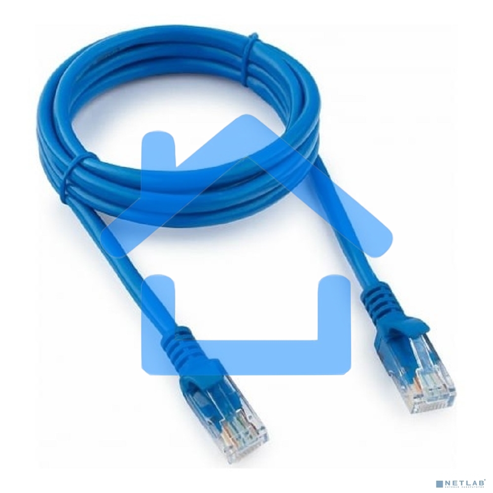 Патч-корд UTP Cablexpert кат.5e, 1.5м, литой, многожильный (синий)