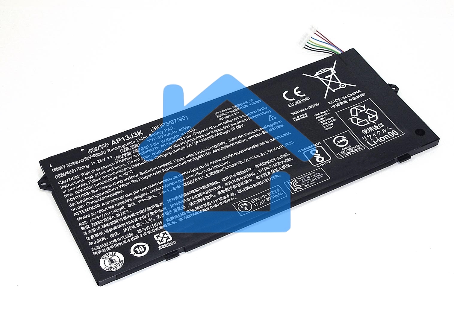 Аккумуляторная батарея для ноутбука Acer Chromebook C720 11.25V 3990mAh 45Wh