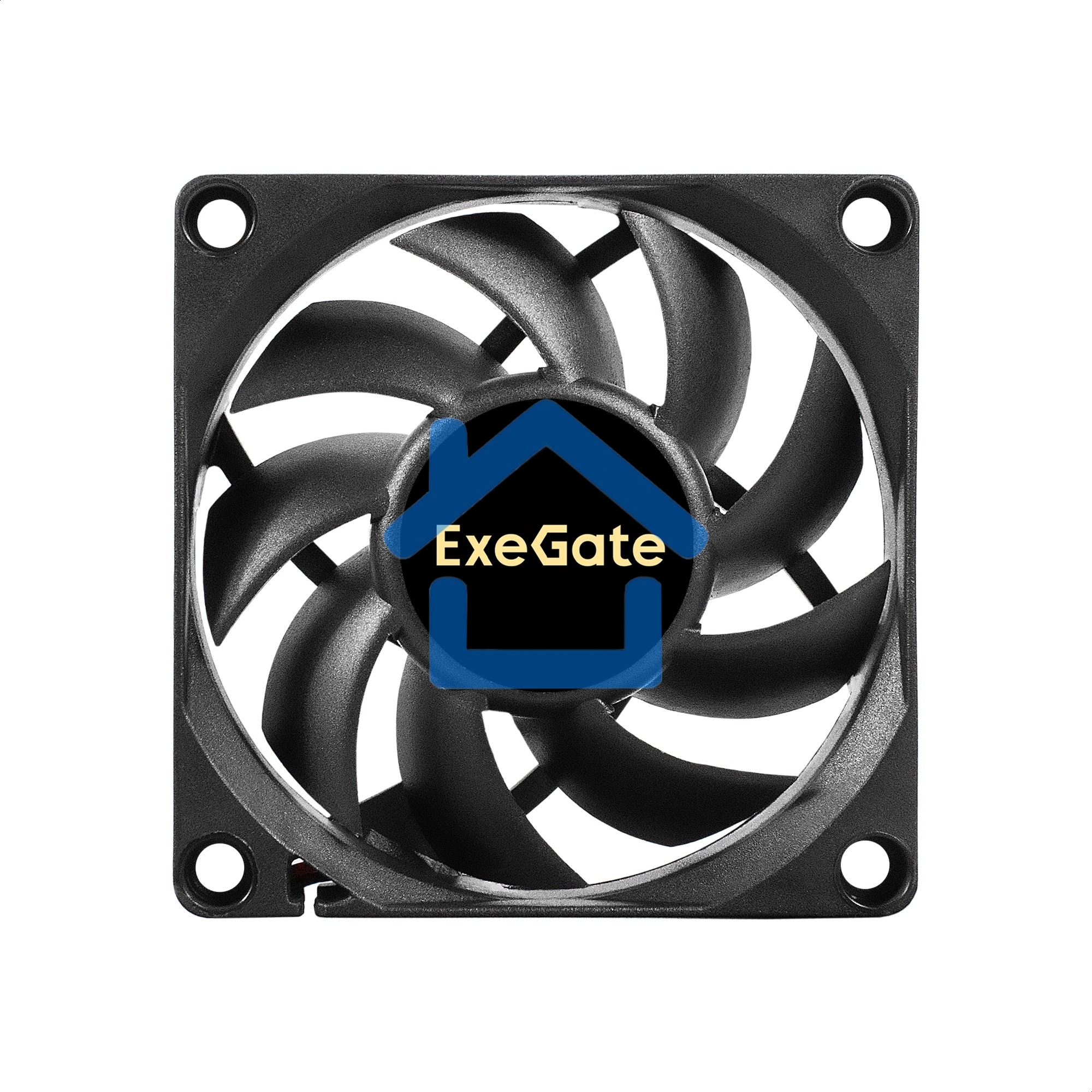 Вентилятор для корпуса ExeGate ExtraPower EP07015B3P черный, 70 мм, 3100 об/мин, 28 дБ, 3 pin